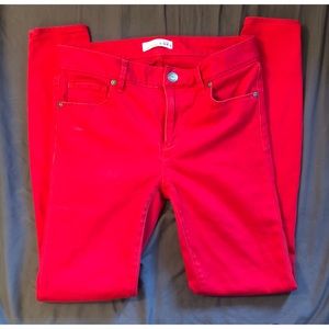 Ann Taylor LOFT Bright Red Legging Pants